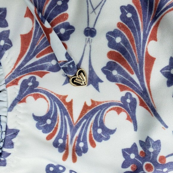 WILDFOX American Paisley Halter One-Piece Monokini Swimsuit Women's Size XS NEW - Picture 7 of 10